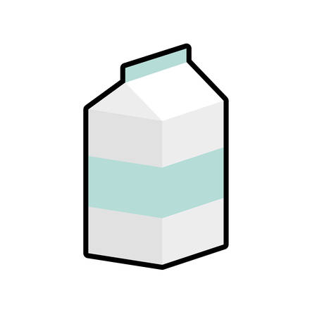 milk healthy food organic icon. Isolated and flat illustrationのイラスト素材