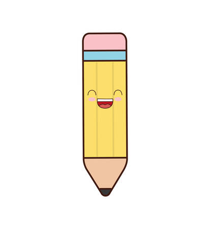 pencil class school instrument icon. Isolated and flat illustrationのイラスト素材