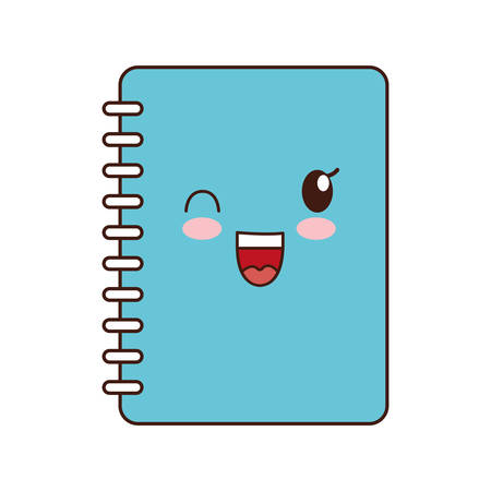 notebook class school instrument icon. Isolated and flat illustrationのイラスト素材
