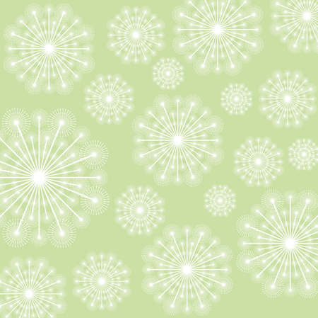 White dandelion icon. Summer seed plant and flower theme. Colorful design. Green background. Vector...
