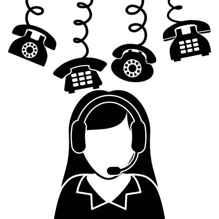 call center service icons vector illustration design vector illustration designのイラスト素材