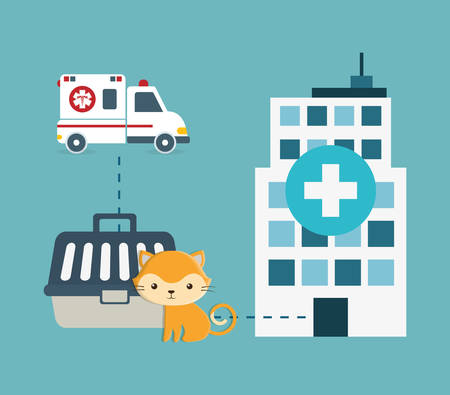 pet care center service icons vector illustration designのイラスト素材