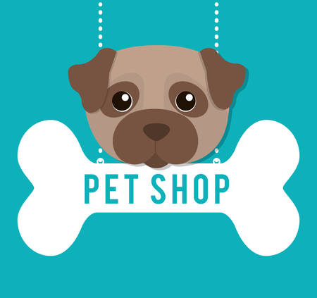 pet shop center icon vector illustration designのイラスト素材