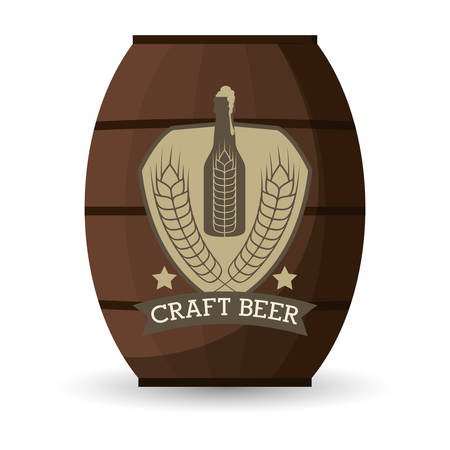 premium quality craft brew beer vector illustration designのイラスト素材