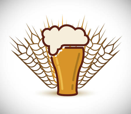 premium quality cold beer vector illustration designのイラスト素材