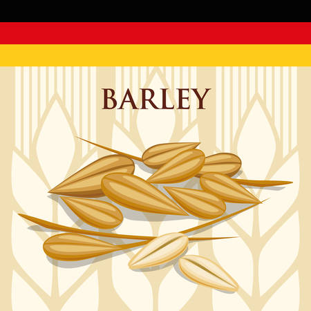 premium quality german beer vector illustration designのイラスト素材