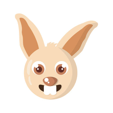 rabbit animal farm isolated icon vector illustration designのイラスト素材