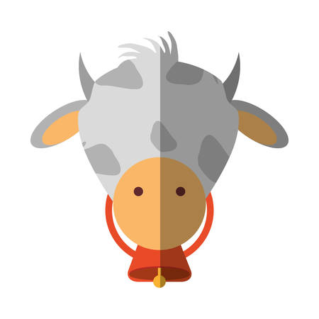 cow animal farm isolated icon vector illustration designのイラスト素材