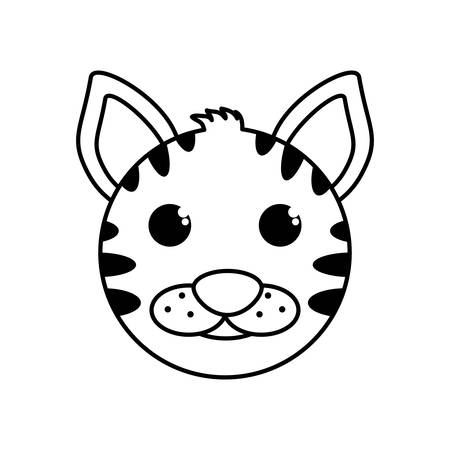 cat mascot cartoon isolated icon vector illustration designのイラスト素材