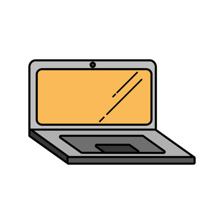 laptop computer technology isolated icon vector illustration designのイラスト素材