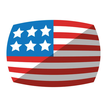 united states of america flag icon vector illustration designのイラスト素材
