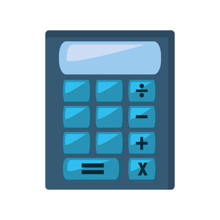 calculator math isolated icon vector illustration designのイラスト素材