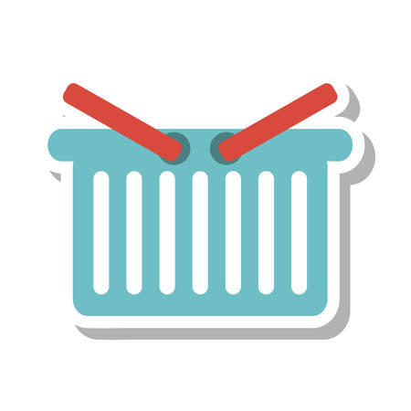 shopping basket isolated icon vector illustration designのイラスト素材