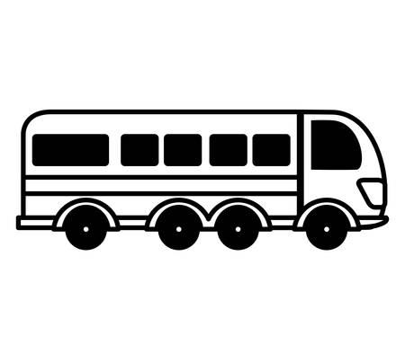 bus public transport isolated icon vector illustration designのイラスト素材