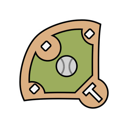 diamond camp baseball icon vector illustration designのイラスト素材