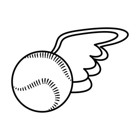 baseball ball equipment isolated icon vector illustration designのイラスト素材