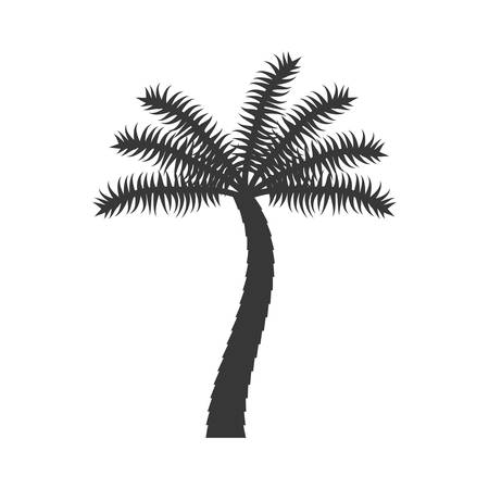 palm tropical tree isolated icon vector illustration designのイラスト素材