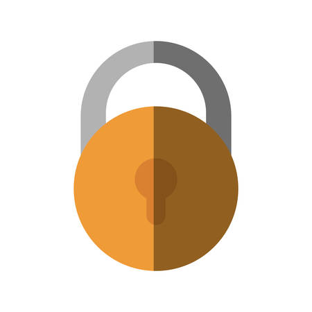 safe secure padlock isolated icon vector illustration designのイラスト素材