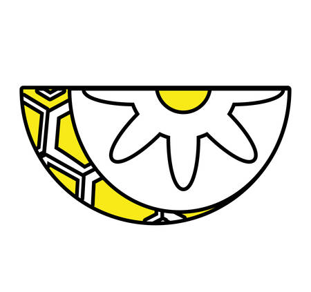 pineapple fresh fruit isolated icon vector illustration designのイラスト素材