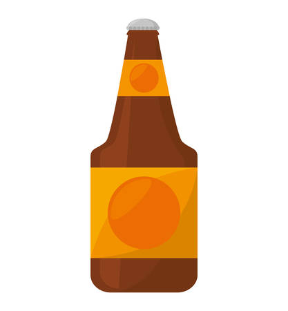 fresh beer bottle isolated icon vector illustration designのイラスト素材
