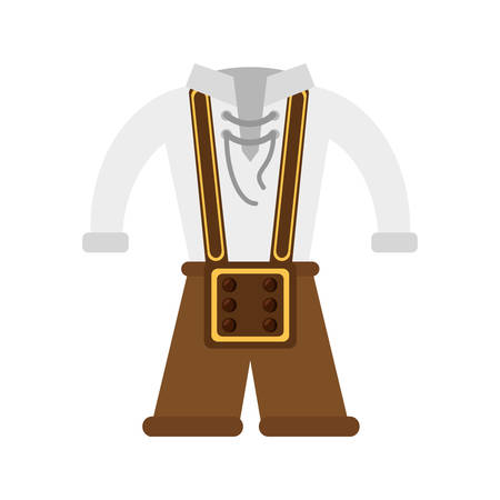 German traditional male costume vector illustration designのイラスト素材