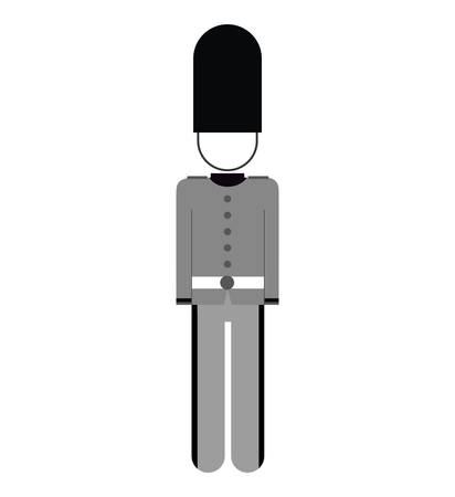 england soldier isolated icon vector illustration designのイラスト素材