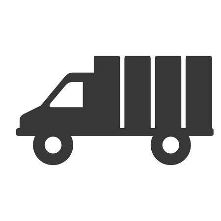 truck vehicle delivery isolated icon vector illustration designのイラスト素材