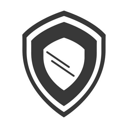 shield security isolated icon vector illustration designのイラスト素材