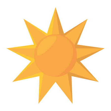 sun star climate isolated icon vector illustration designのイラスト素材