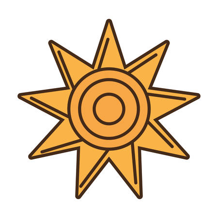 sun star climate isolated icon vector illustration designのイラスト素材