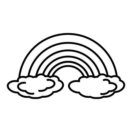 rainbown climate symbol isolated icon vector illustration designのイラスト素材