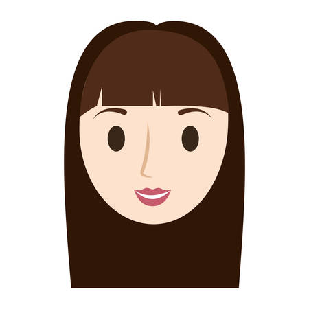 woman female avatar isolated vector illustration designのイラスト素材