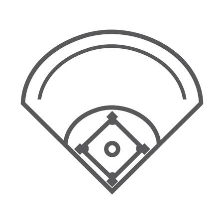 camp diamond baseball sport vector illustration designのイラスト素材