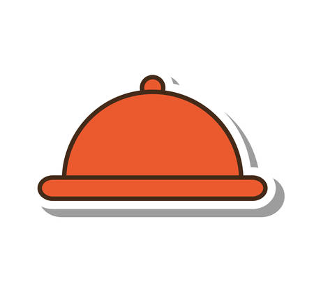 tray server isolated icon vector illustration designのイラスト素材