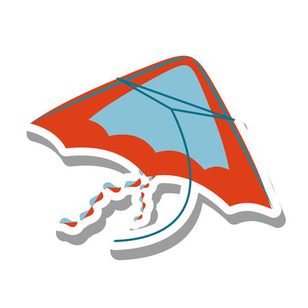beautiful kite flying isolated icon vector illustration designのイラスト素材