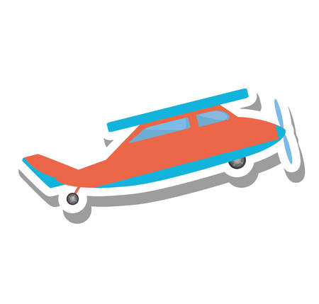 airplane vehicle flying isolated icon vector illustration designのイラスト素材