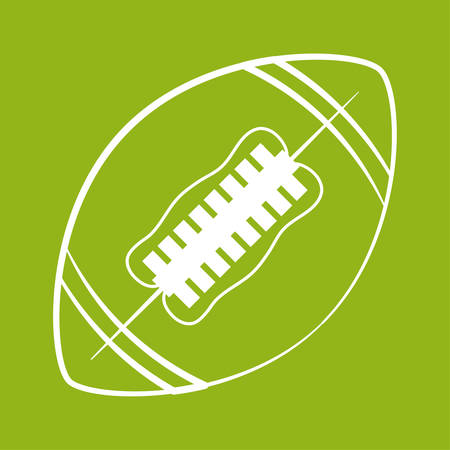 Ball icon. American football sport hobby and competition theme. Colorful design. Vector illustrationのイラスト素材