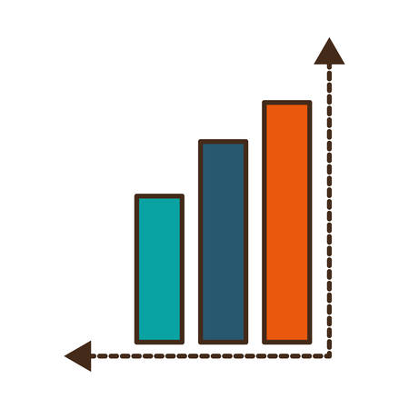 infographic statistics arrows isolated icon vector illustration designのイラスト素材