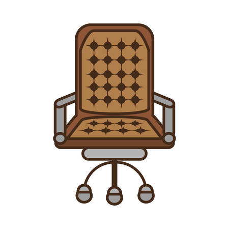 office chair isolated icon vector illustration designのイラスト素材