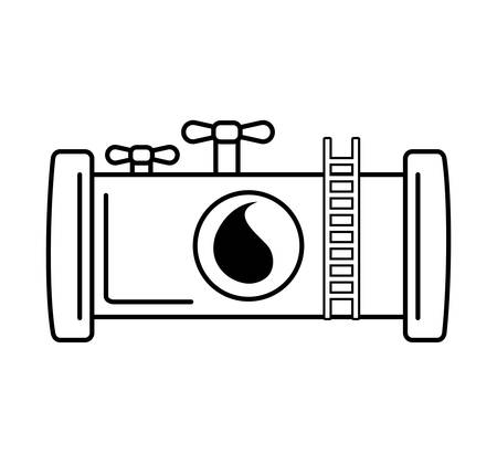 oil industry pipeline isolated icon vector illustration designのイラスト素材