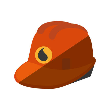 helmet oil industry isolated icon vector illustration designのイラスト素材