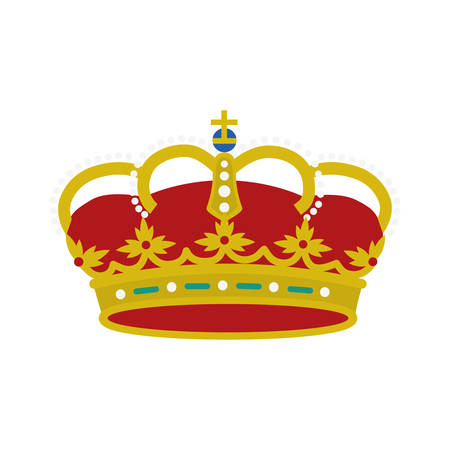 spain shield crown isolated icon vector illustration designのイラスト素材