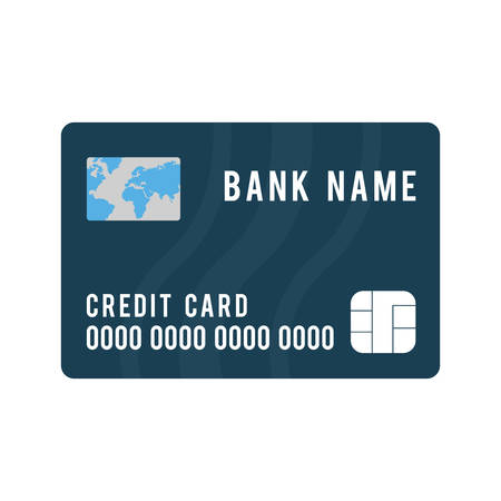 credit card isolated icon vector illustration designのイラスト素材