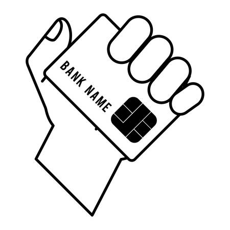 credit card isolated icon vector illustration designのイラスト素材