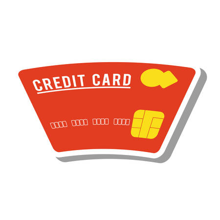 credit card isolated icon vector illustration designのイラスト素材