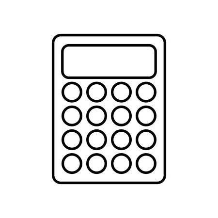 calculator math isolated icon vector illustration designのイラスト素材