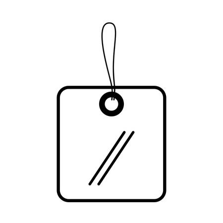 commercial tag hanging isolated icon vector illustration designのイラスト素材