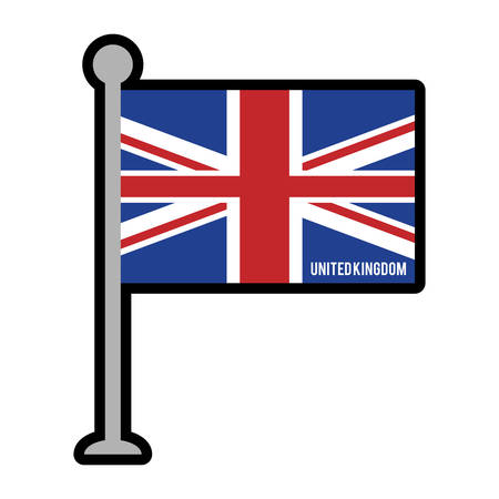 england patriotic flag isolated icon vector illustration designのイラスト素材
