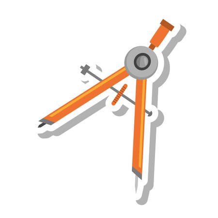 geometry compass isolated icon vector illustration designのイラスト素材