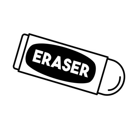 eraser school supply isolated icon vector illustration designのイラスト素材